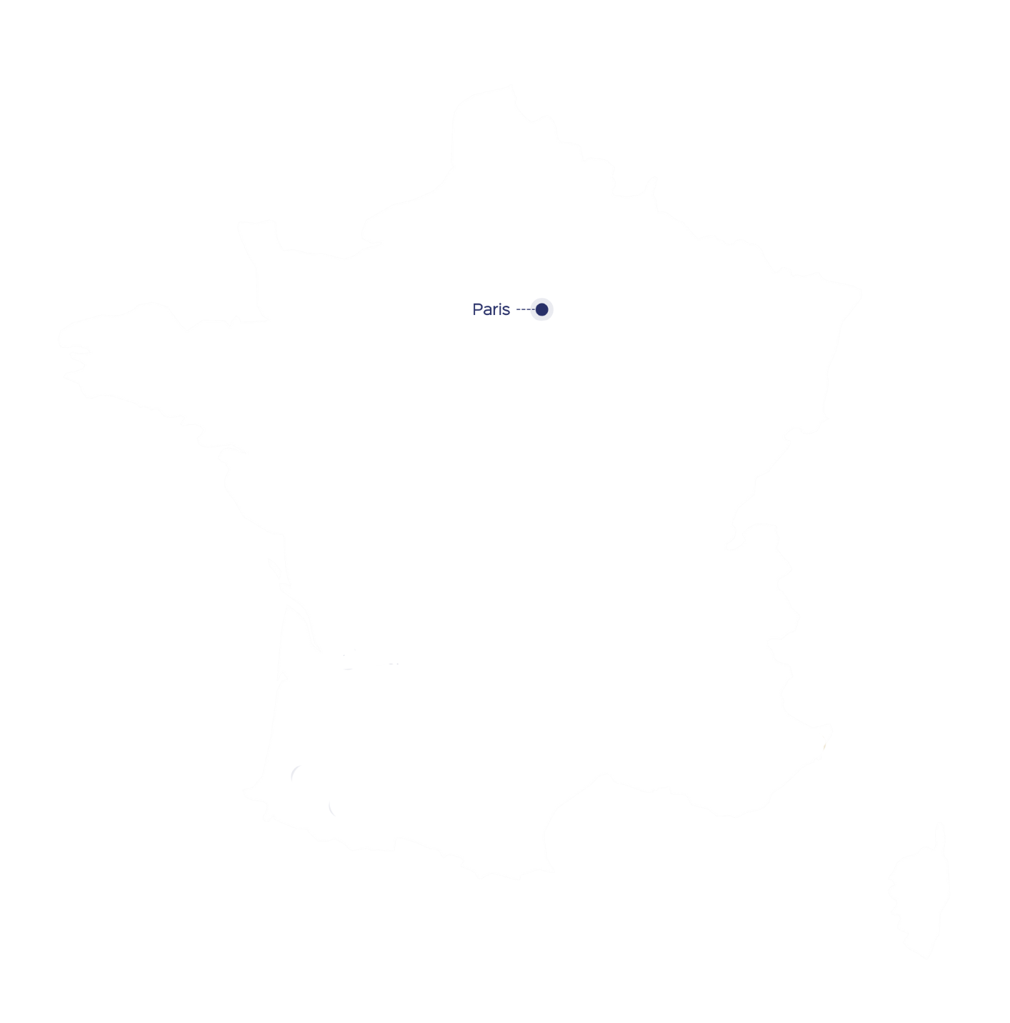 Carte des agences